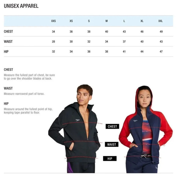 NWT Speedo Unisex Full Zip Hoodie - size XL - Picture 4 of 4